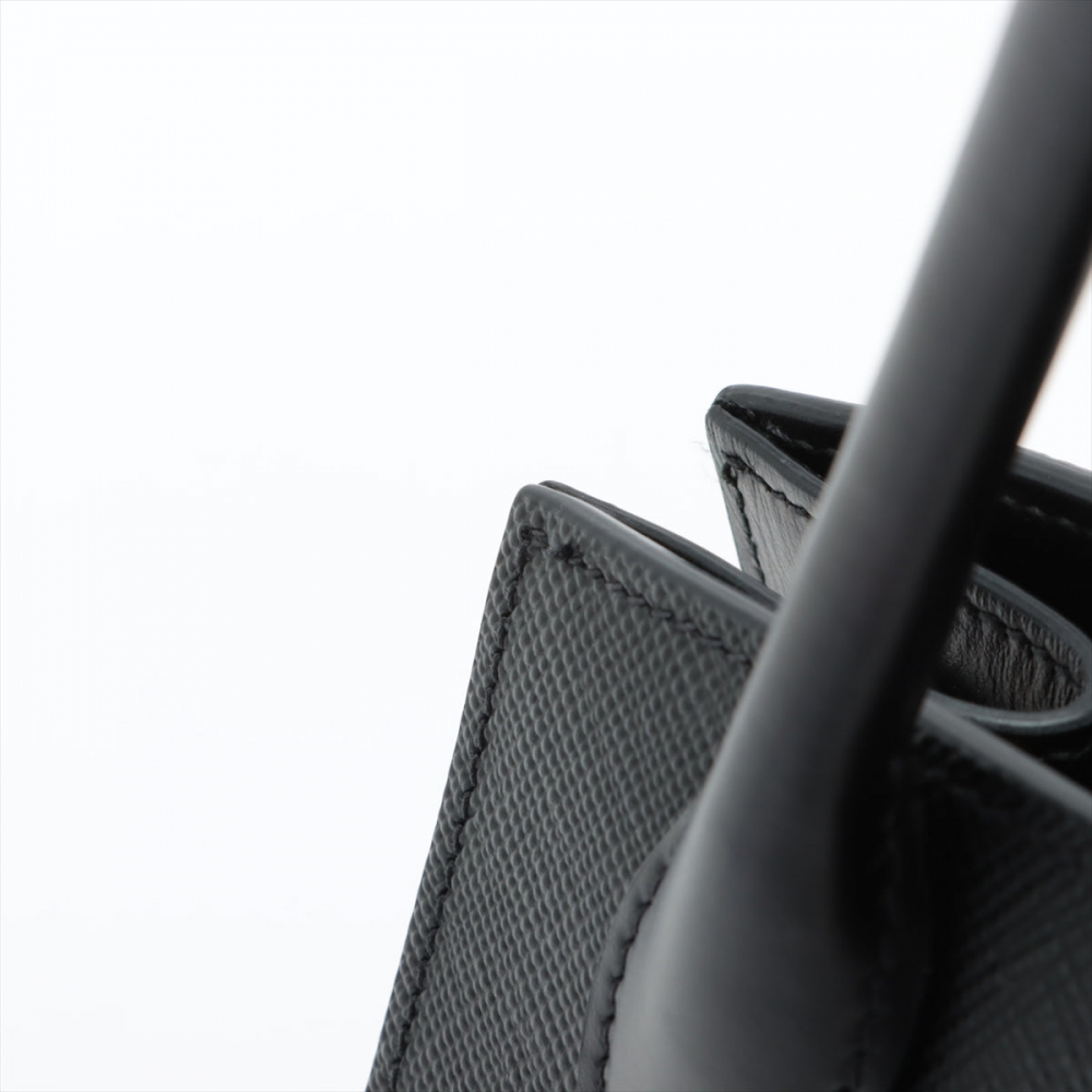 Prada Saffiano City Leather 2-way Black