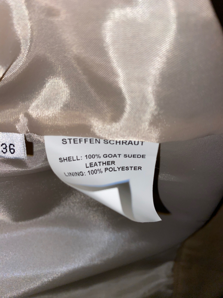 Steffen Schraut Suede coat