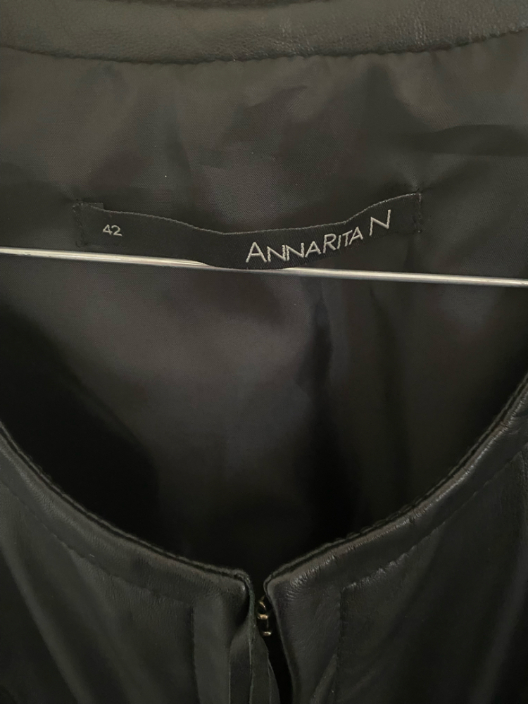 Annarita N Lederjacke Fransen