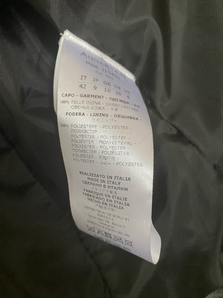 Annarita N Lederjacke Fransen