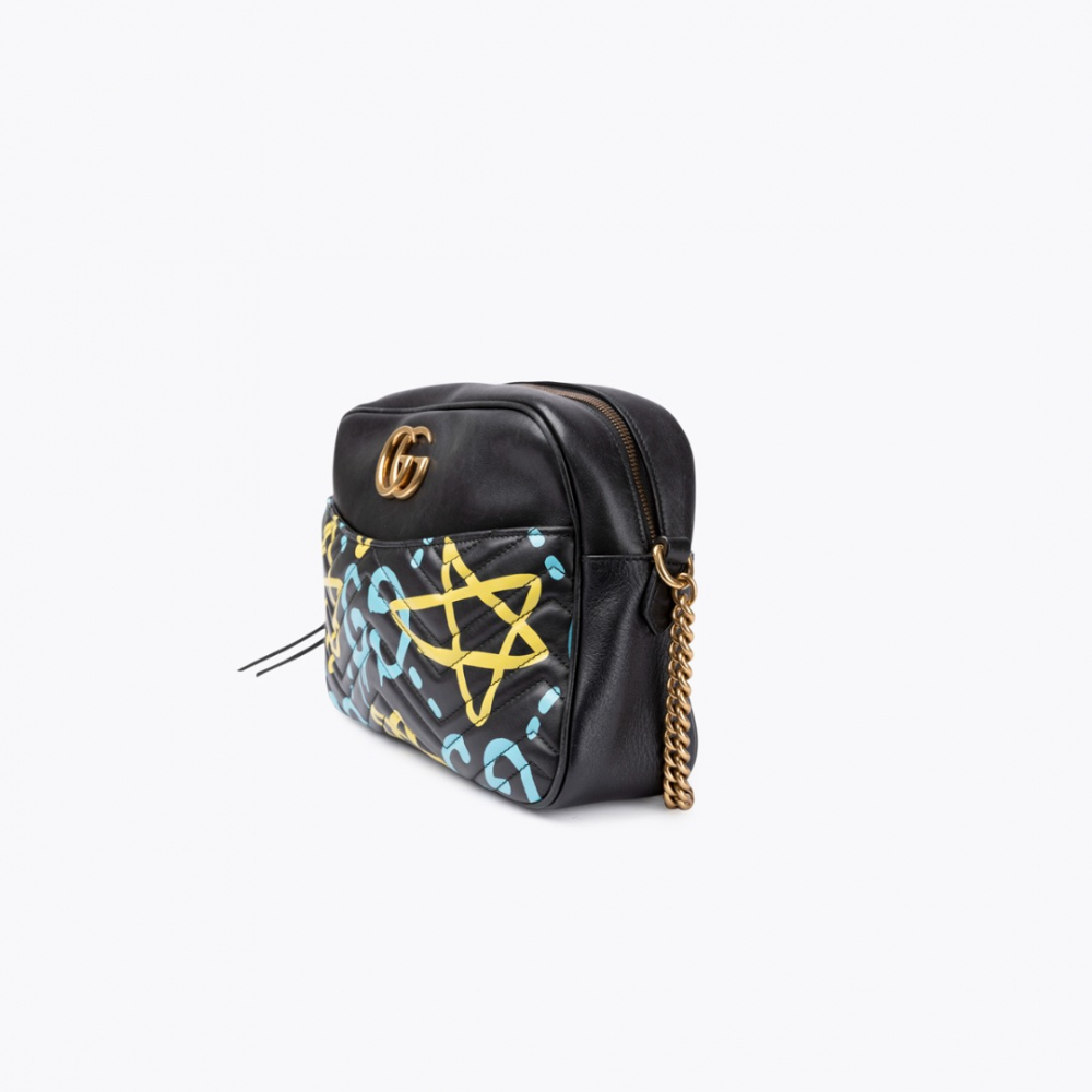 Gucci Gg Marmont Ghost Graffiti Bag