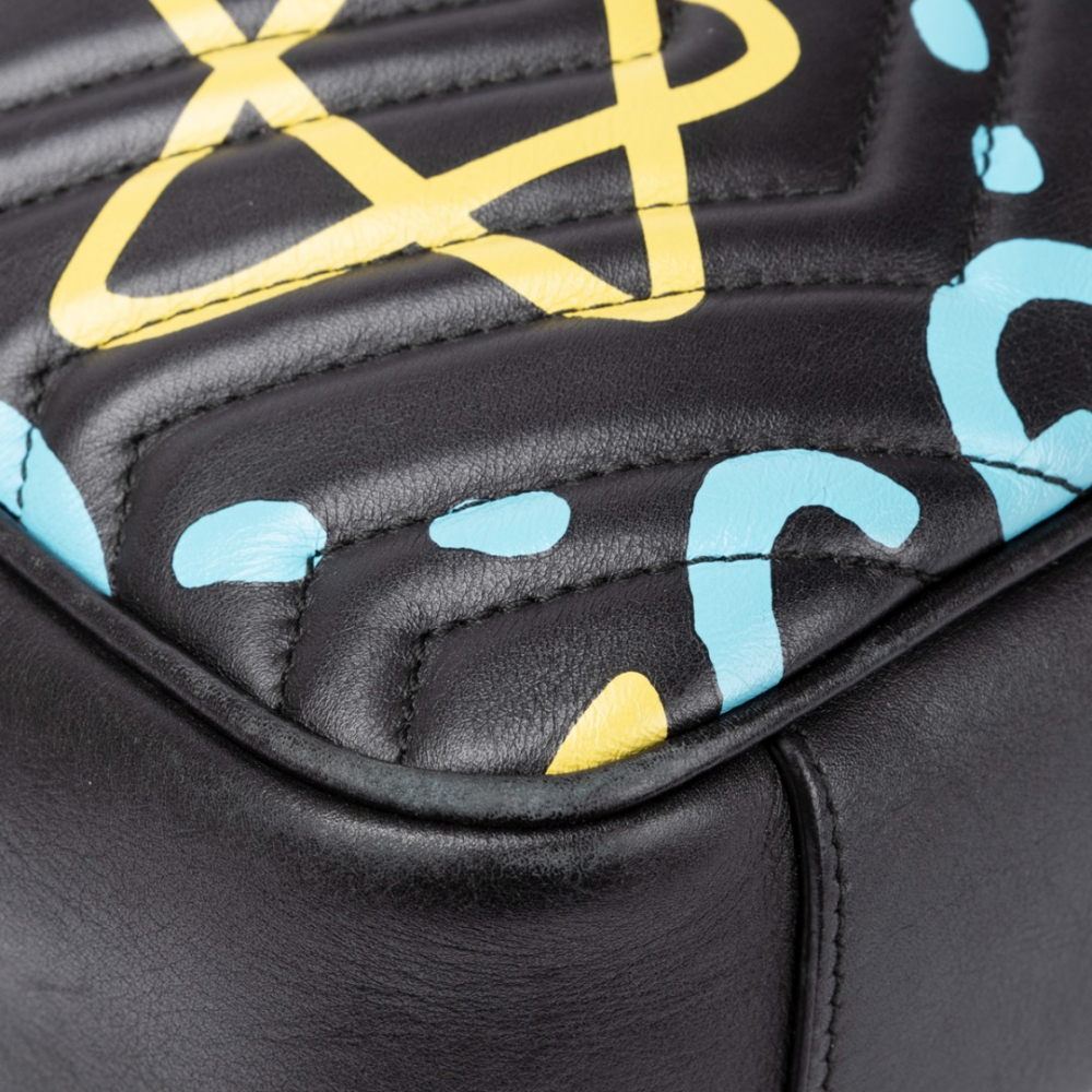 Gucci Gg Marmont Ghost Graffiti Bag