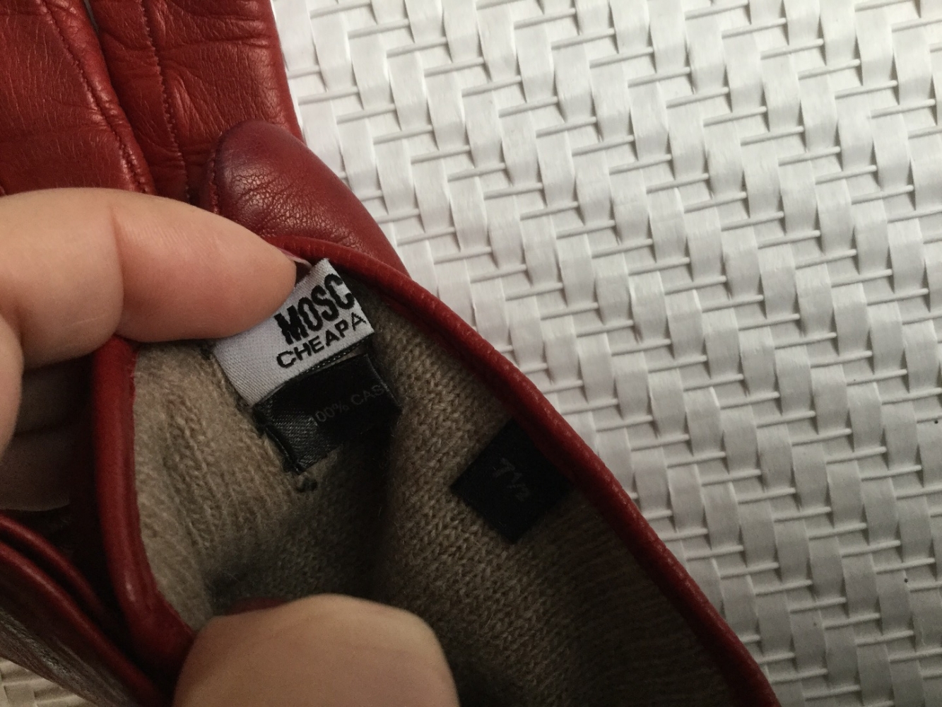 Moschino Cheap And Chic Gloves