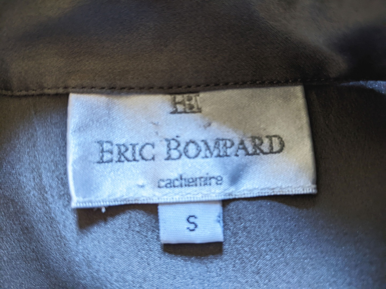 Eric Bompard Bronze-gray silk blouse