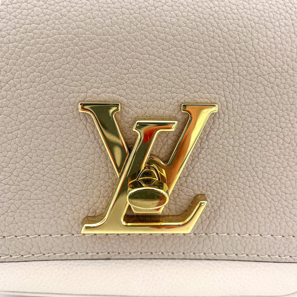 Louis Vuitton Lockme Tender Gris Leather Shoulder Bag