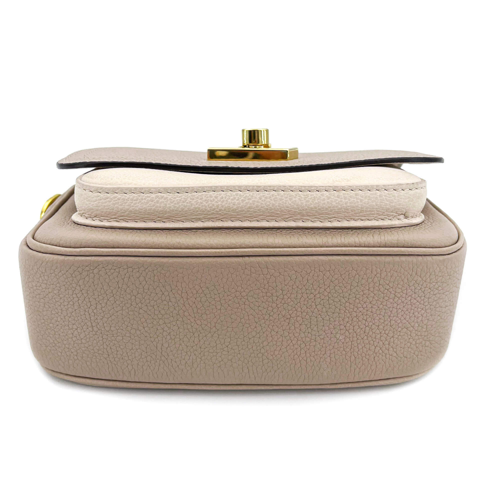 Louis Vuitton Lockme Tender Gris Leather Shoulder Bag