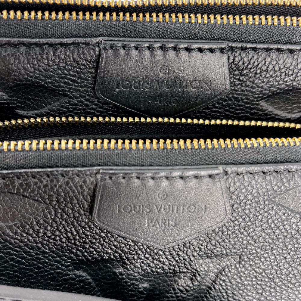 Louis Vuitton Multi Pochette Accessories Black Monogram Empreinte Leather