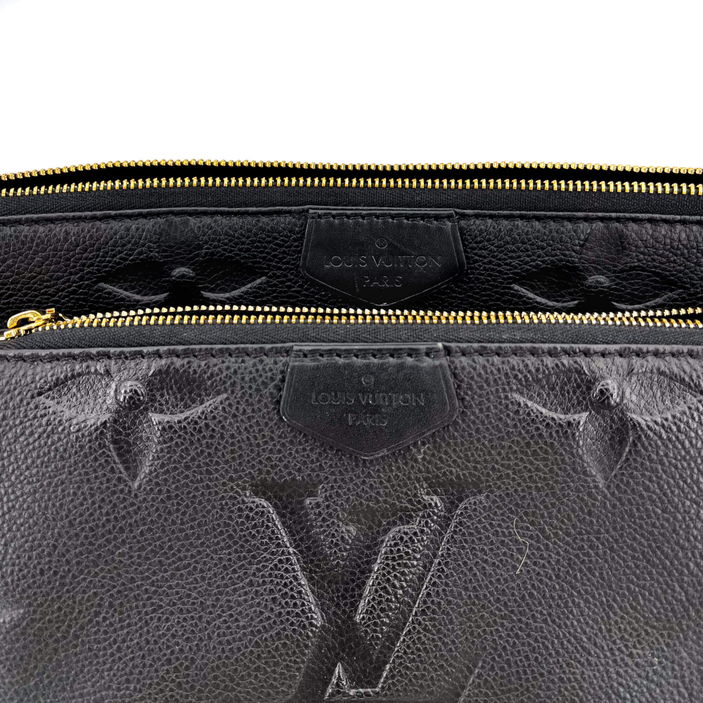 Louis Vuitton Multi Pochette Accessories Black Monogram Empreinte Leather
