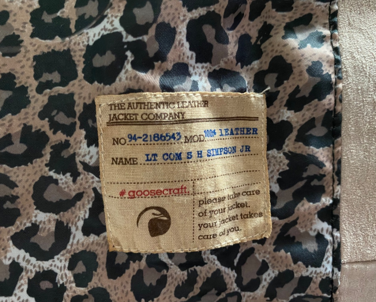 Goosecraft Lederjacke