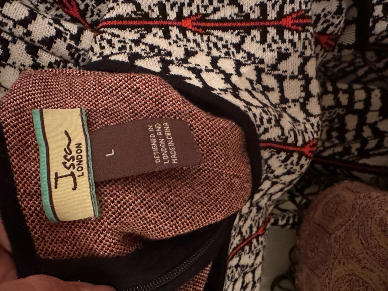 Issa Set aus Kleid und Strickjacke