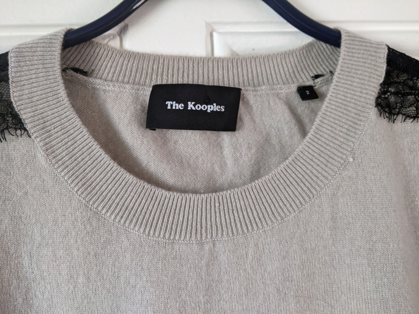 The Kooples Pull laine-cachemire-dentelle