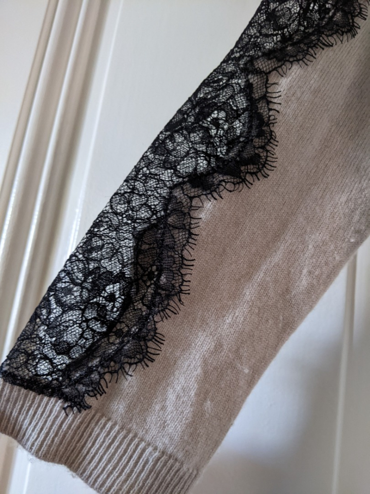 The Kooples Pull laine-cachemire-dentelle