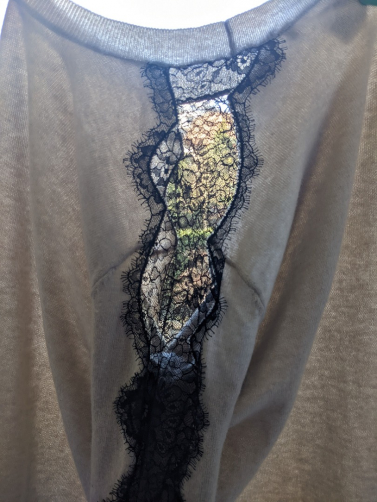 The Kooples Pull laine-cachemire-dentelle