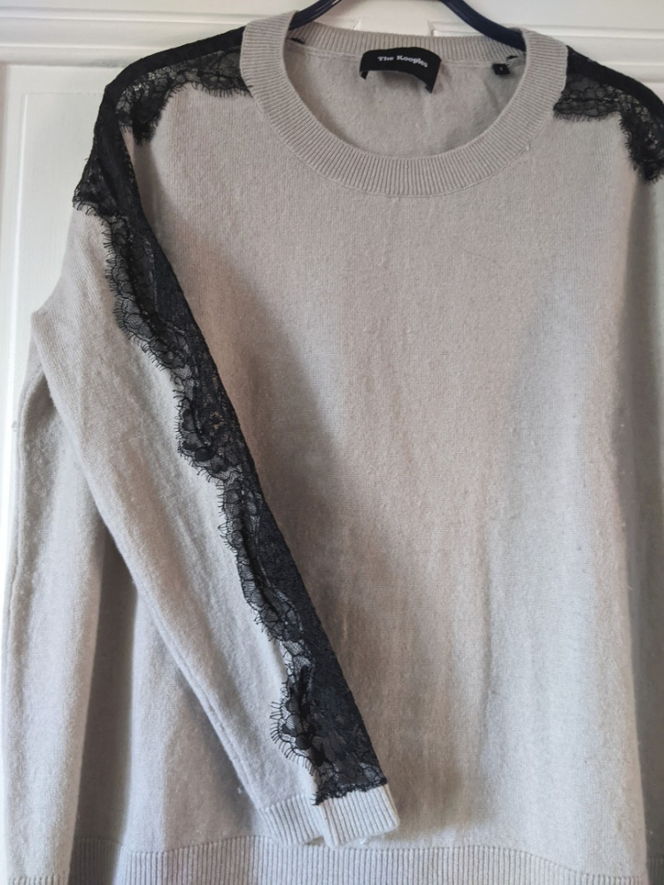 The Kooples Pull laine-cachemire-dentelle