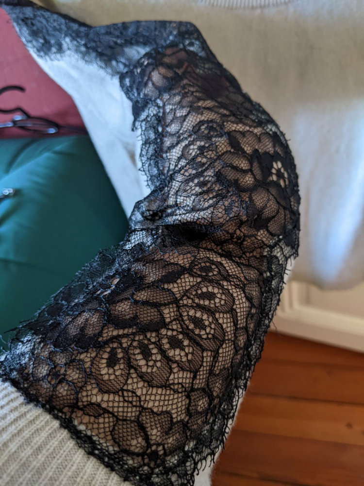 The Kooples Pull laine-cachemire-dentelle