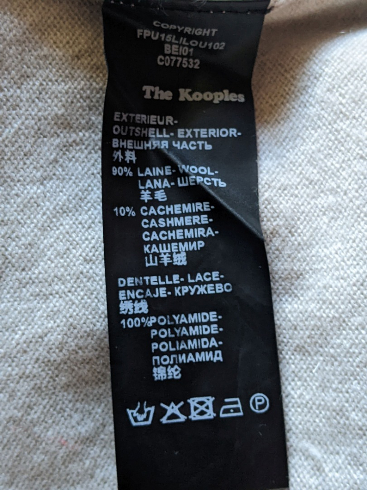 The Kooples Pull laine-cachemire-dentelle