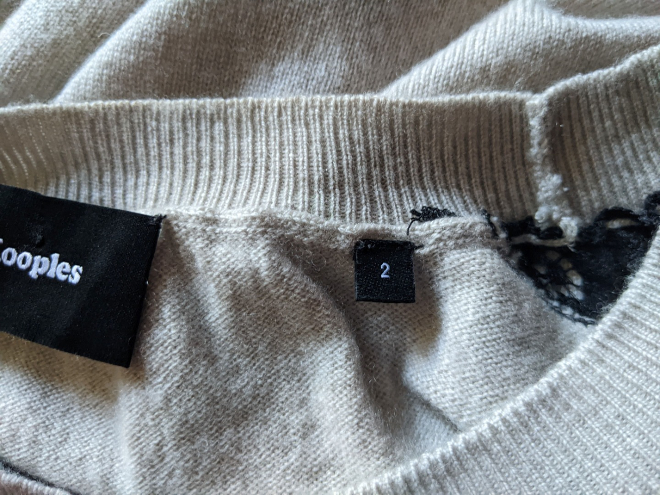 The Kooples Pull laine-cachemire-dentelle