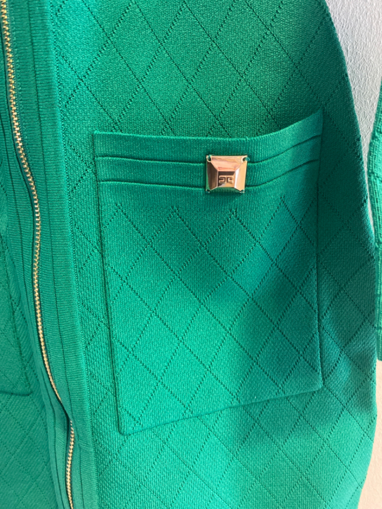 Elisabetta Franchi Embellished long sleeve dress