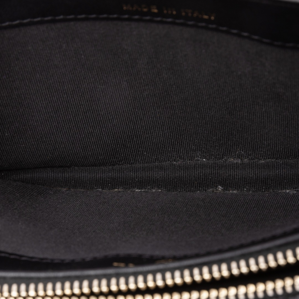 Chanel Raffia Deauville Double Zip Wallet On Chain