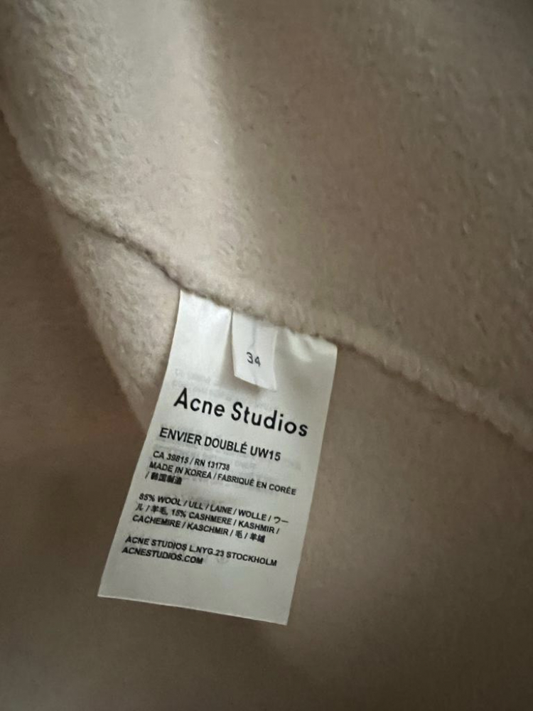 Acne Studios Envier Double Jacket