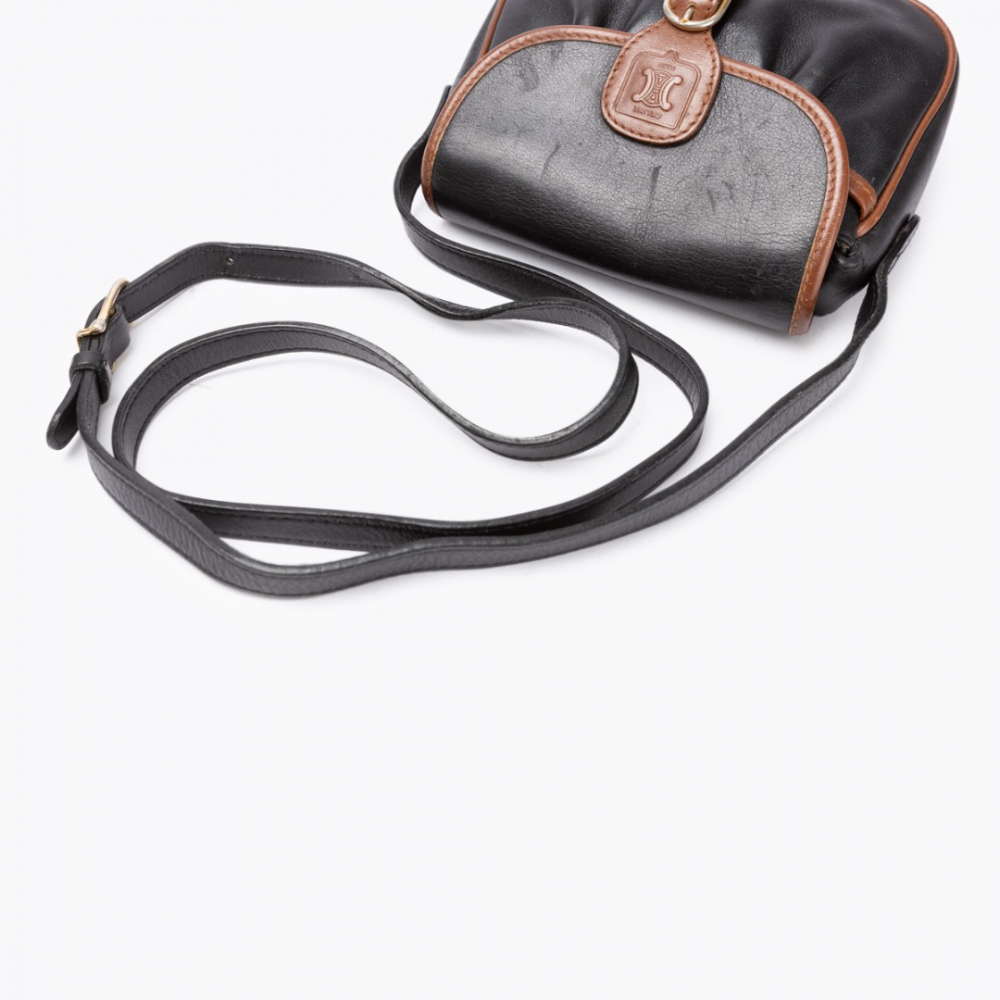 Celine Leather Triomphe Crossbody Bag