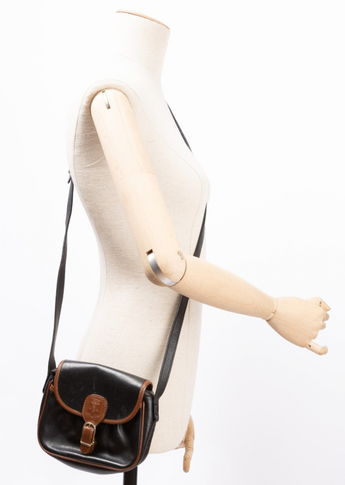 Celine Leather Triomphe Crossbody Bag