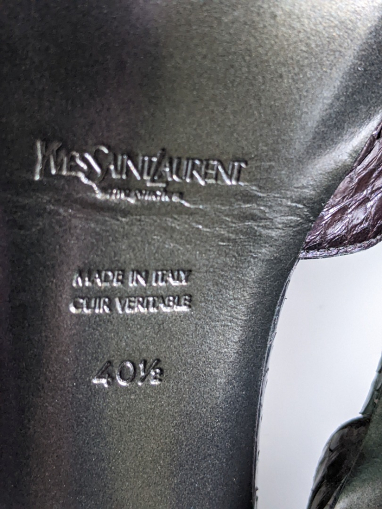 Yves Saint Laurent Sandalen aus Schlangenleder