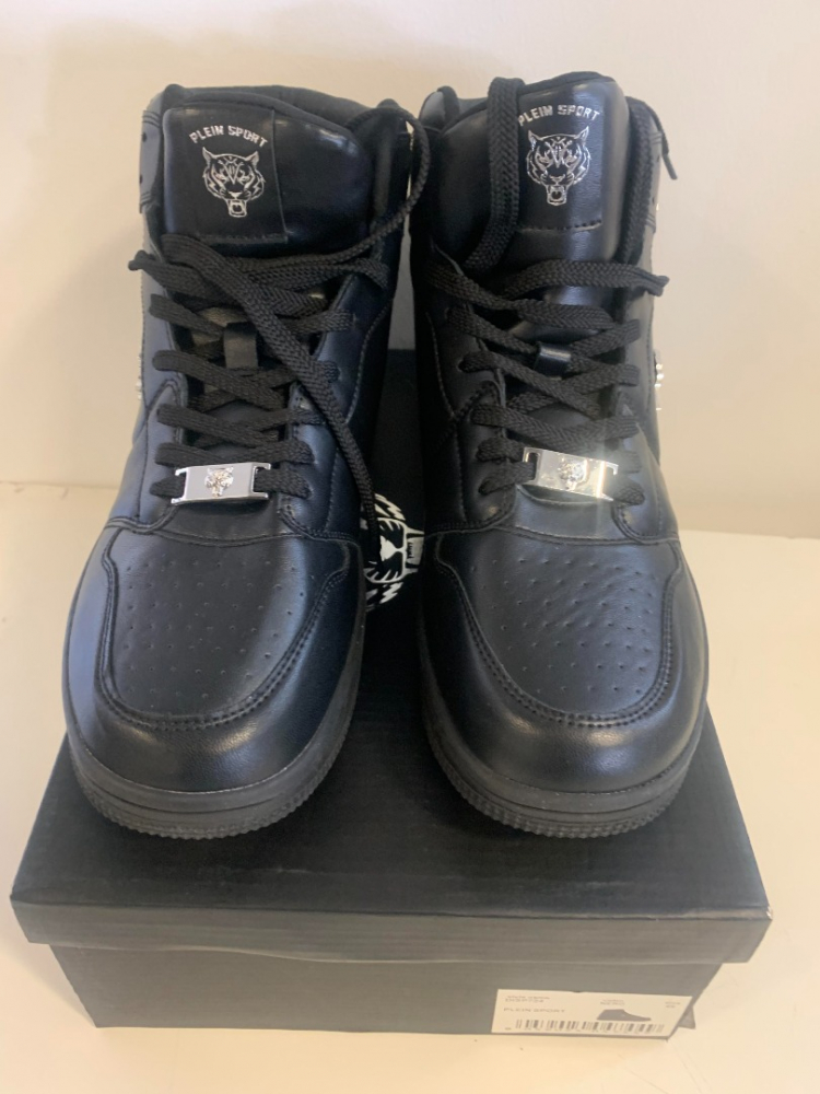 Plein Sport Philipp Plein Sport Logo Black High Top Sneakers