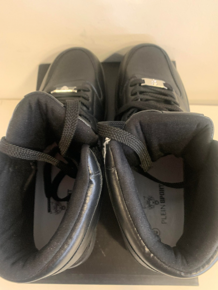 Plein Sport Philipp Plein Sport Logo Black High Top Sneakers