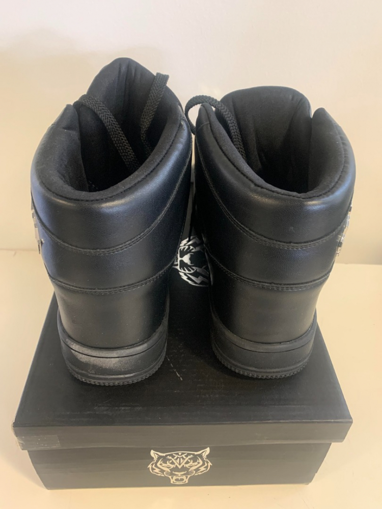 Plein Sport Philipp Plein Sport Logo Black High Top Sneakers