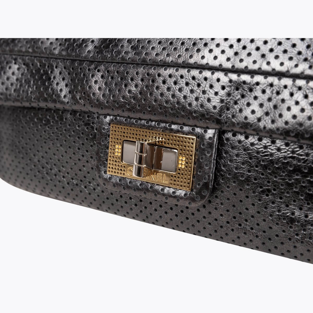 Chanel Reissue 2.55 Metallic Perforated Drill Flap Bag