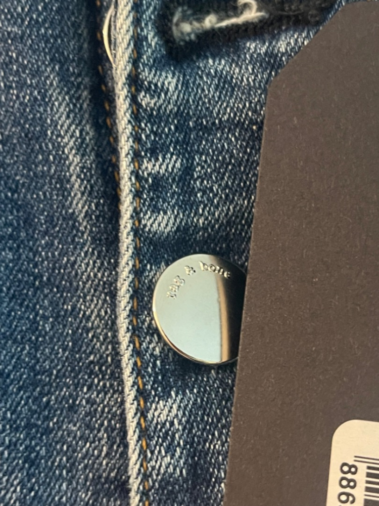 Rag & Bone R&B Black Collection Jane Super-High-Rise-Zigarettenjeans