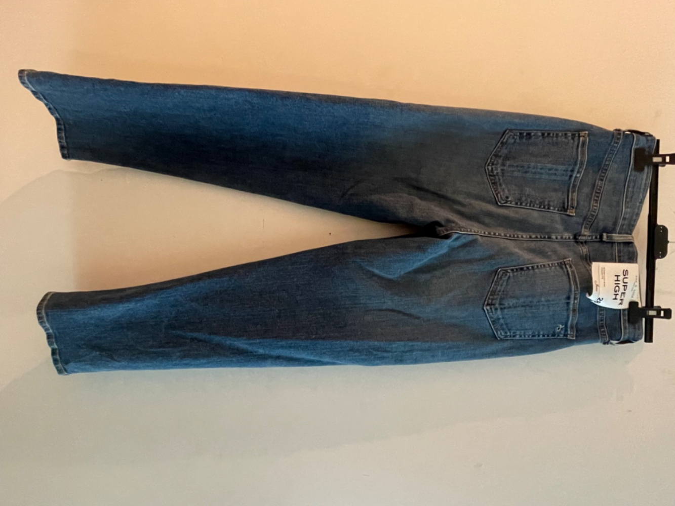 Rag & Bone R&B Black Collection Jane Super-High-Rise-Zigarettenjeans