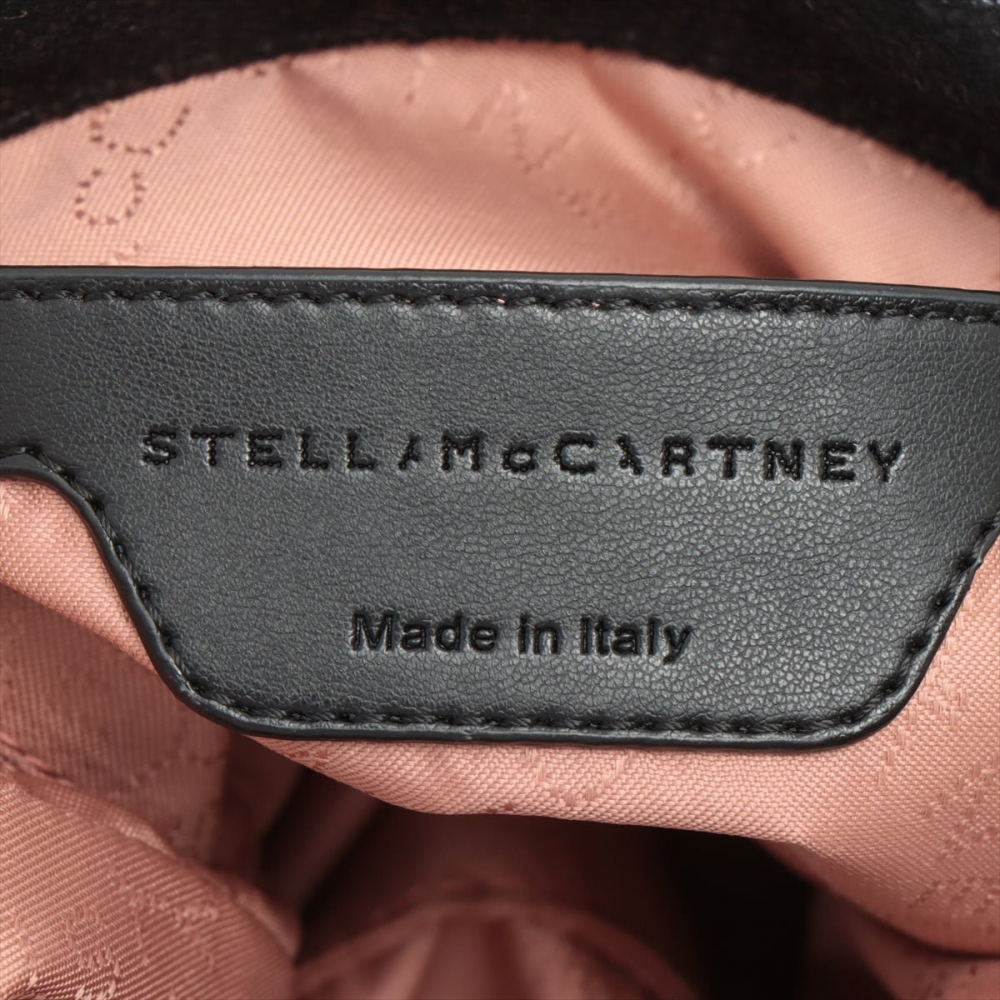 Stella McCartney Falabella Mini Vegan Fabric Black Bag