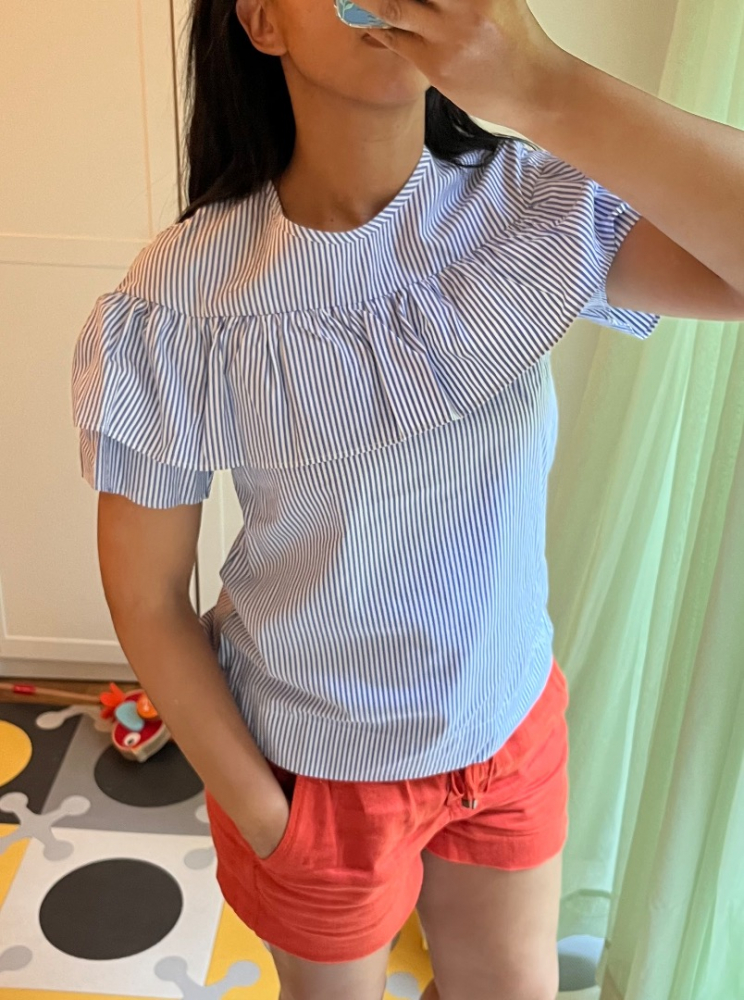 J.Crew Duo aus gestreiften Baumwolltops