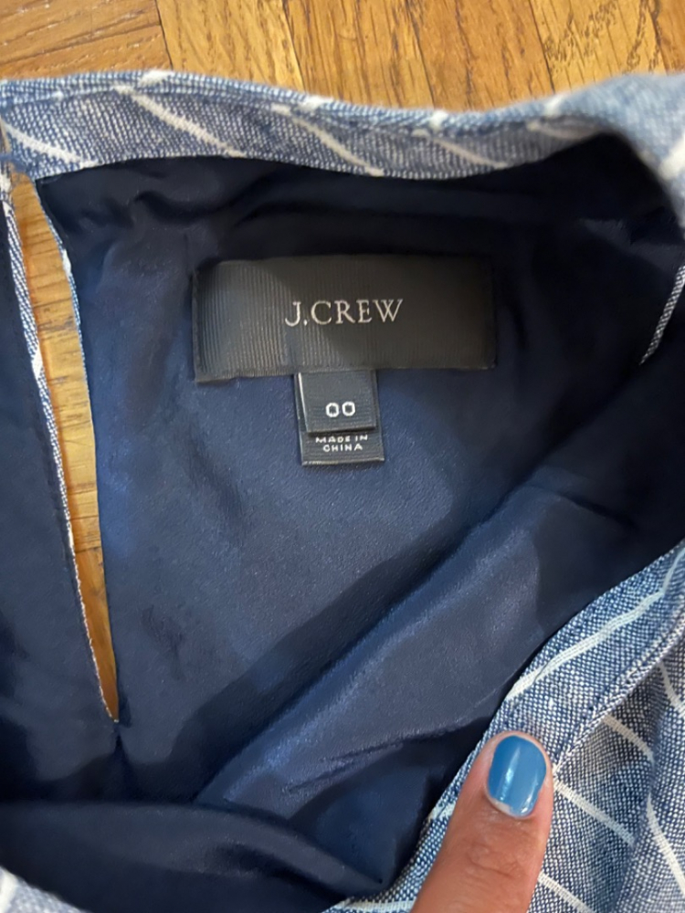 J.Crew Gestreiftes Kleid aus Leinen
