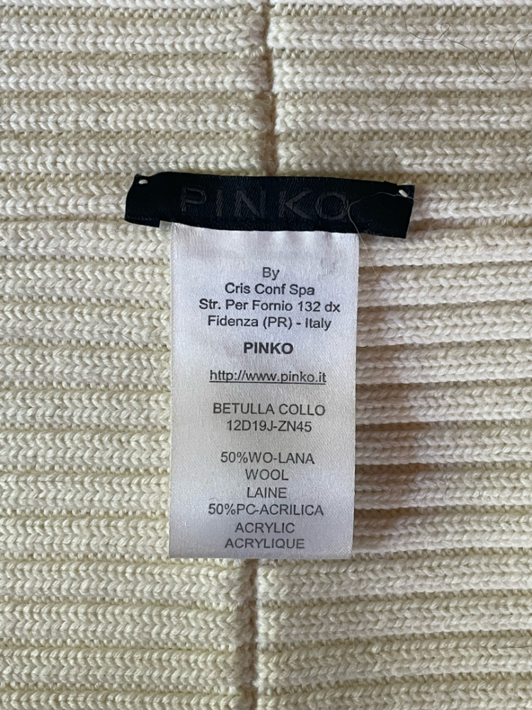 Pinko Kragenschal mit Perlen