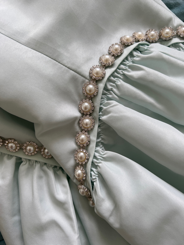 Self-Portrait Taffeta midi dress