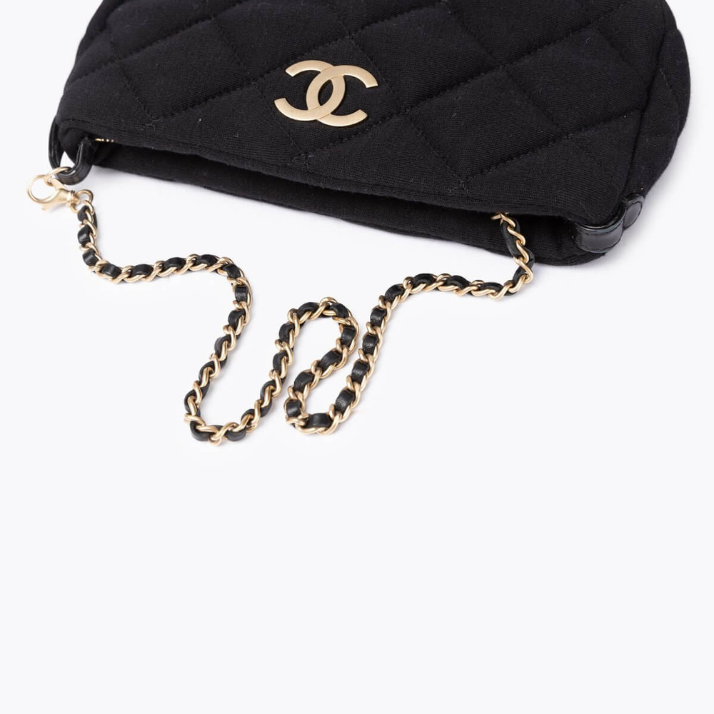 Chanel Jersey Cc Shoulder Bag