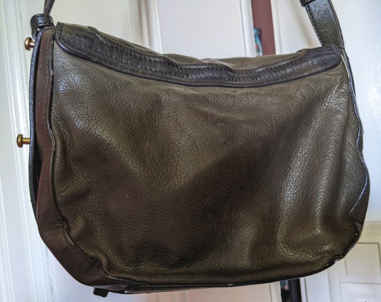 Marc by Marc Jacobs Sac en cuir brun-vert