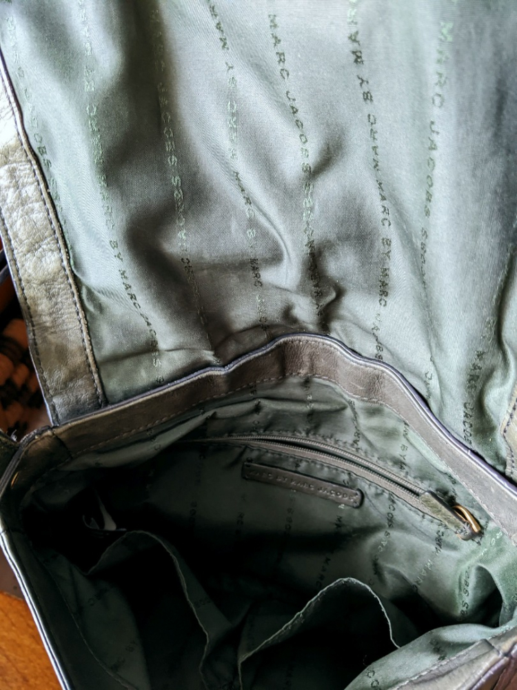 Marc by Marc Jacobs Sac en cuir brun-vert