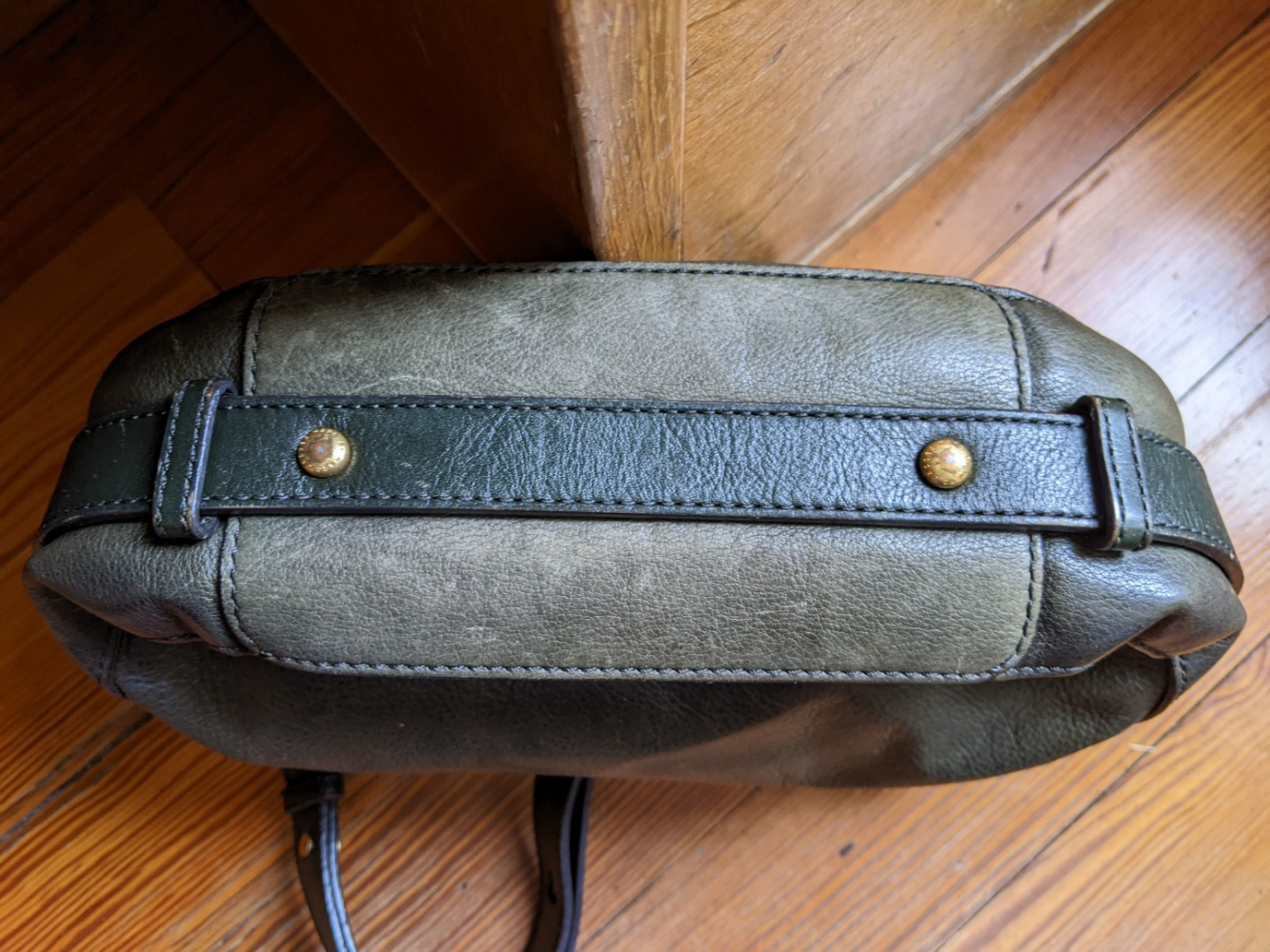 Marc by Marc Jacobs Sac en cuir brun-vert