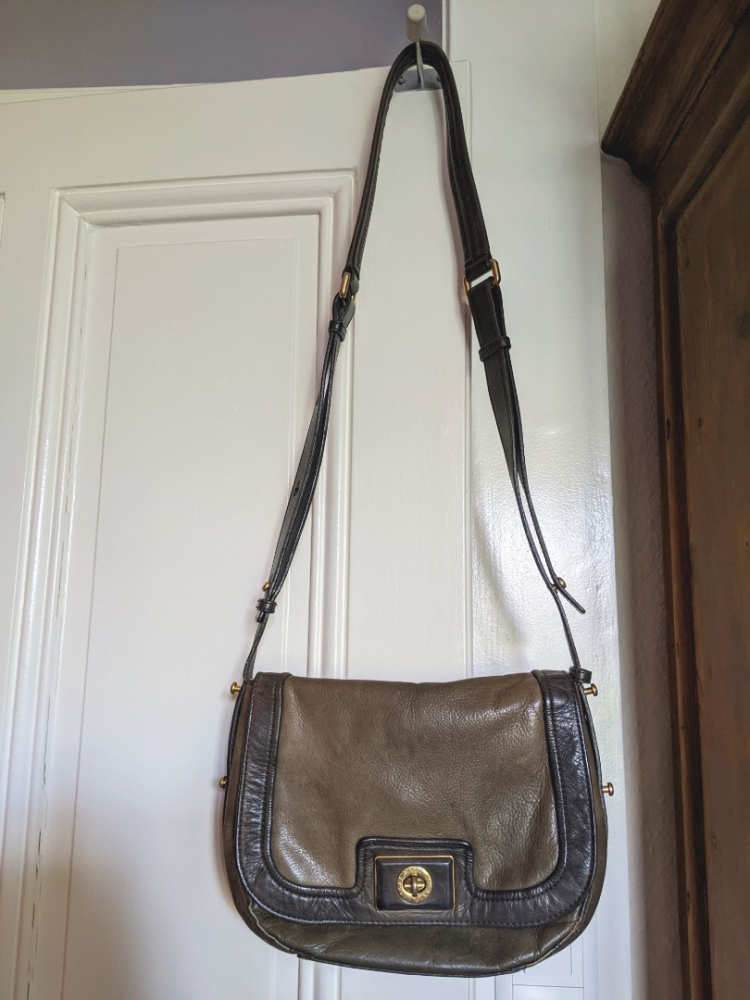 Marc by Marc Jacobs Sac en cuir brun-vert