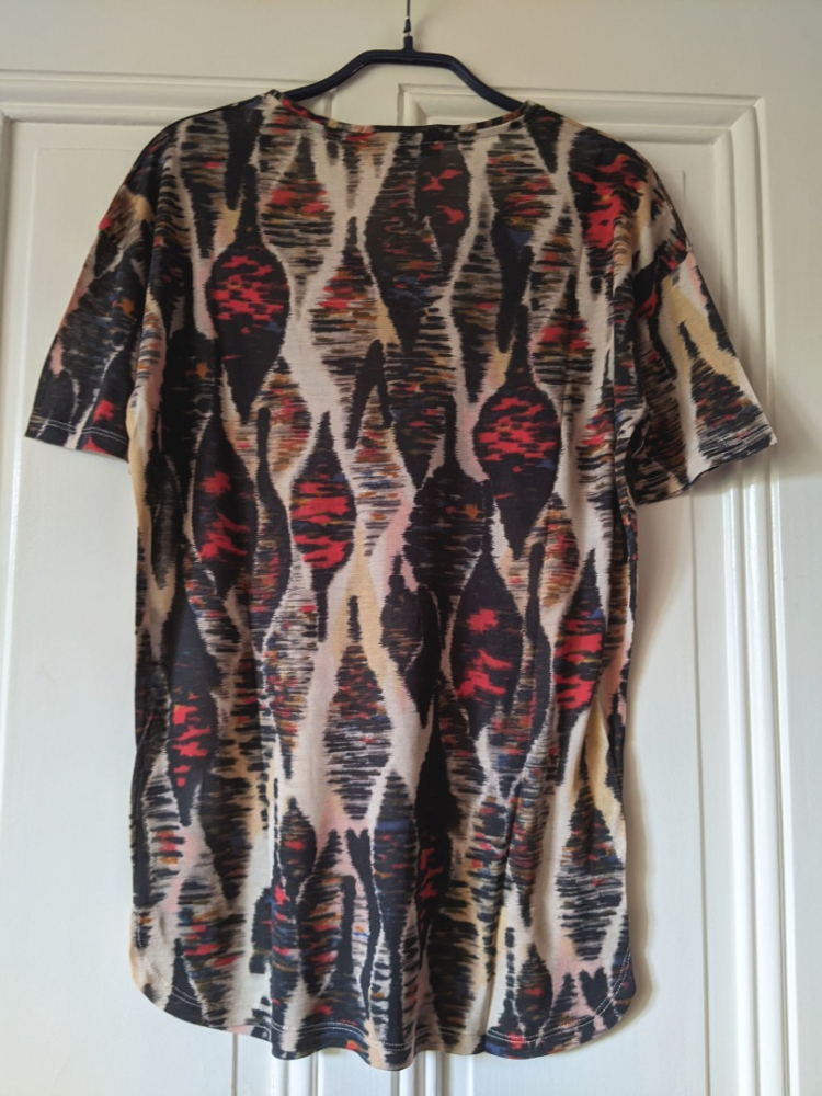 Gerard Darel Printed T-shirt 100% silk M new