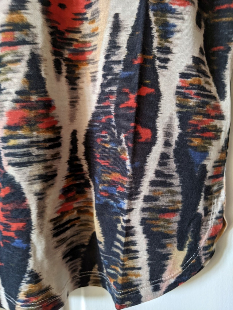 Gerard Darel Printed T-shirt 100% silk M new