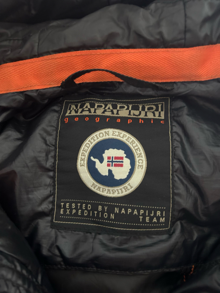 Napapijri Black/orange down jacket