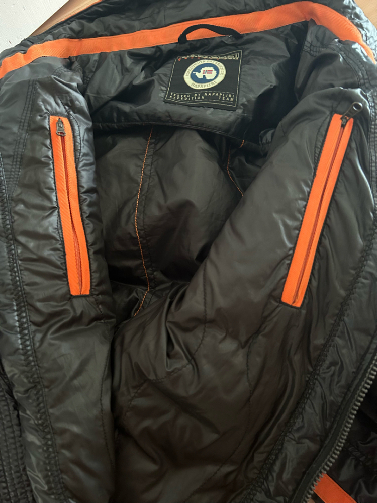 Napapijri Black/orange down jacket