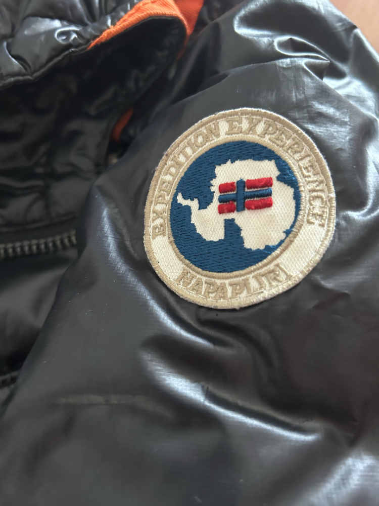 Napapijri Black/orange down jacket