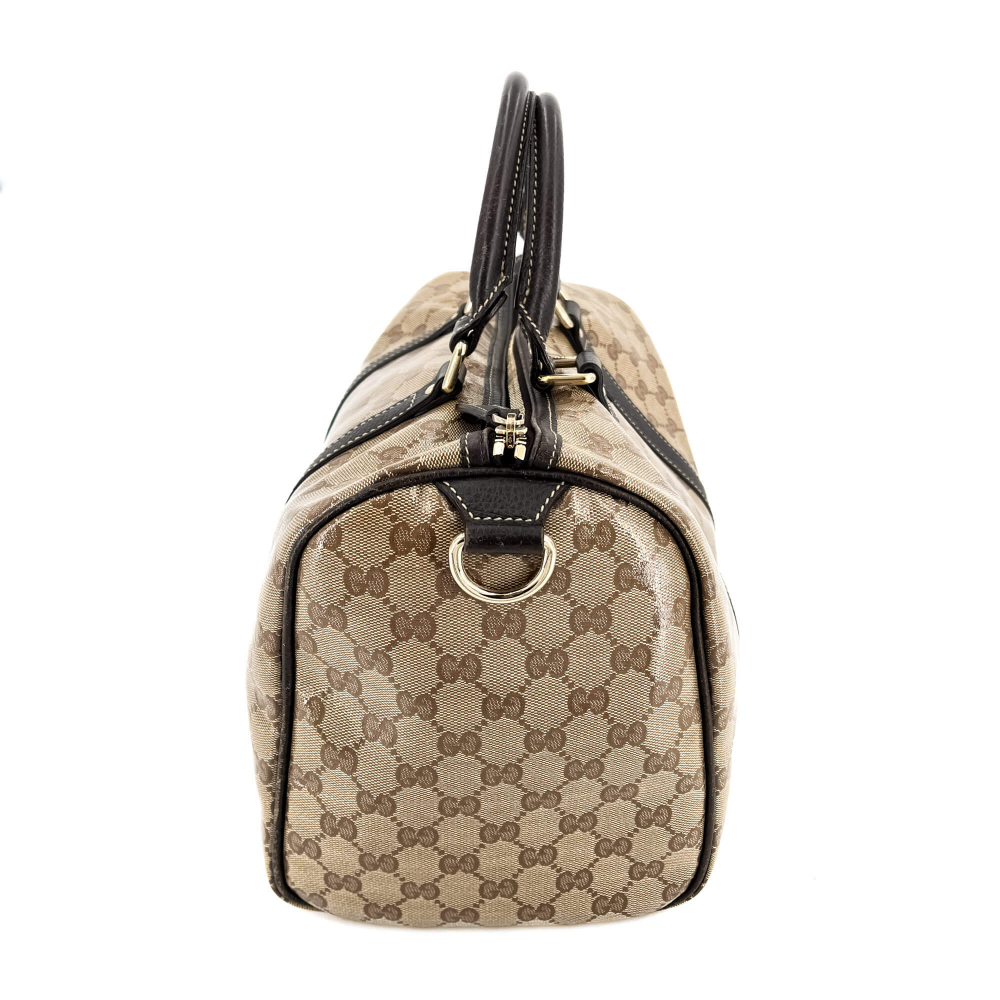 Gucci Trunk Supreme Canvas Medium Size Brown Bag