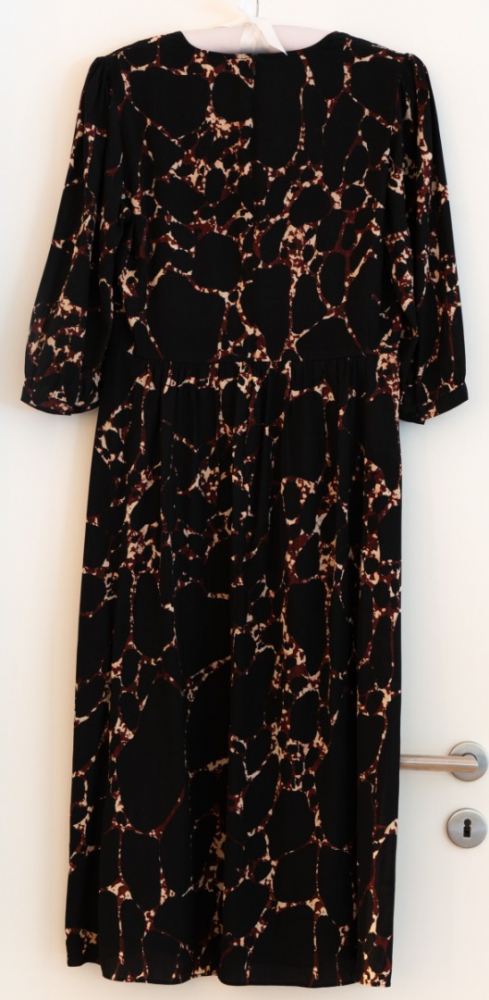 ba&sh Robe midi à motif abstrait Mosiris